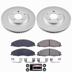 Cadillac CTS Brake Kit - Front - PowerStop - Z23 Coated - `03-`07