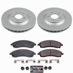 Cadillac CTS Brake Kit - Front - PowerStop - Z23 Coated - `06-`07