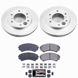Mitsubishi Montero Brake Kit - Front - PowerStop - Z23 Coated - `01-`06 Mitsubishi Montero Brake Kit - Front - PowerStop - Z23 Coated - `01-`06