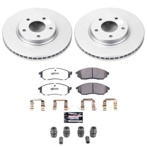 Infiniti M45 Brake Kit - Front - PowerStop - Z26 Coated - `03-`04 Infiniti M45 Brake Kit - Front - PowerStop - Z26 Coated - `03-`04