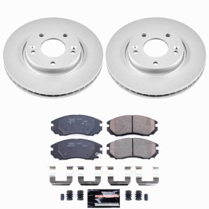 Hyundai Tiburon Brake Kit - Front - PowerStop - Z23 Evolution Coated - `04-`06 Hyundai Tiburon Brake Kit - Front - PowerStop - Z23 Evolution Coated - `04-`06