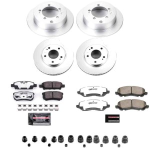 Mitsubishi Lancer Brake Kit - Front + Rear - PowerStop - Z26 Coated - `04-`06 Mitsubishi Lancer Brake Kit - Front + Rear - PowerStop - Z26 Coated - `04-`06