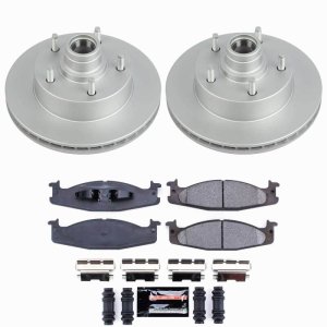 Ford E-150 Econoline Brake Kit - Front - PowerStop - Z23 Coated - `94-`01 Ford E-150 Econoline Brake Kit - Front - PowerStop - Z23 Coated - `94-`01