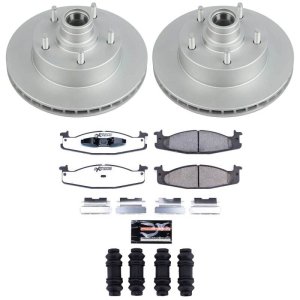 Ford E-150 Brake Kit - Front - PowerStop - Z36 Coated - 2003 Ford E-150 Brake Kit - Front - PowerStop - Z36 Coated - 2003