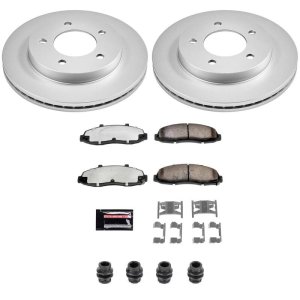 Ford F-150 Brake Kit - Front - PowerStop - Z36 Coated Truck & Tow - `97-`03