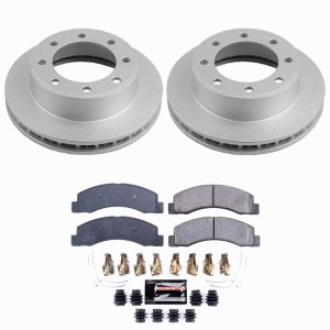 Ford Excursion Brake Kit - Front - PowerStop - Z23 Coated - `00-`05