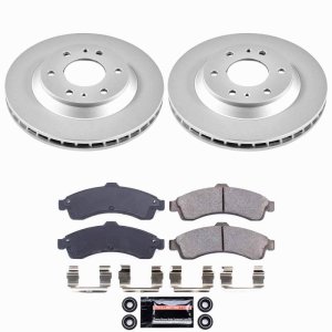 Buick Rainier Brake Kit - Front - PowerStop - Z23 Coated Rotors + Pads - `04-`05 Buick Rainier Brake Kit - Front - PowerStop - Z23 Coated Rotors + Pads - `04-`05