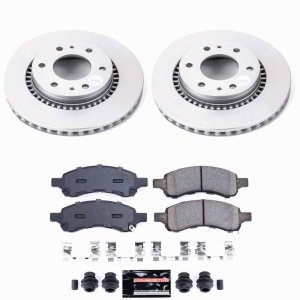 Buick Rainier Brake Kit - Front - PowerStop - Z23 Coated Rotors + Evo Pads - `06-`07 Buick Rainier Brake Kit - Front - PowerStop - Z23 Coated Rotors + Evo Pads - `06-`07