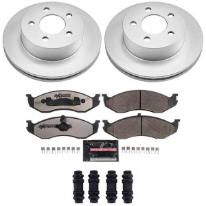 Jeep Cherokee Brake Kit - Front - PowerStop - Z36 Coated Truck & Tow - `99-`01 Jeep Cherokee Brake Kit - Front - PowerStop - Z36 Coated Truck & Tow - `99-`01