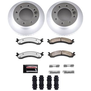 Dodge Ram 2500 Brake Kit - Front - PowerStop - Z36 Coated Truck & Tow - `00-`02