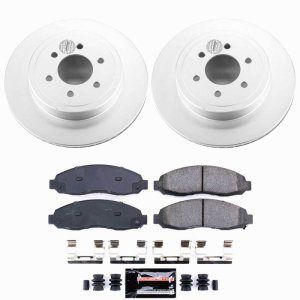 Dodge Dakota Brake Kit - Front - PowerStop - Z23 Coated - `03-`04
