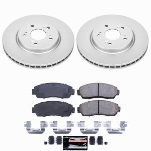 Acura RDX Brake Kit - Front - PowerStop - Z23 Coated Rotors + Brake Pads - `07-`12 Acura RDX Brake Kit - Front - PowerStop - Z23 Coated Rotors + Brake Pads - `07-`12