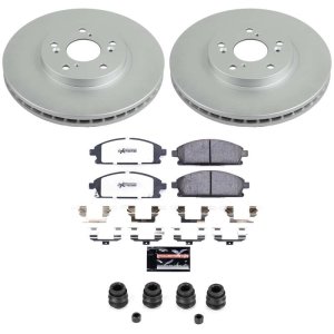 Acura MDX Brake Kit - Front - PowerStop - Z36 Coated Truck & Tow - `03-`06