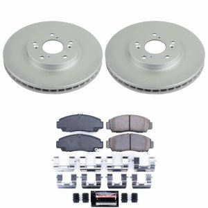 Acura CL Brake Kit - Front - PowerStop - Z23 Coated - `01-`03