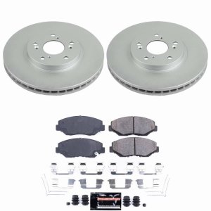 Honda Pilot Brake Kit - Front - PowerStop - Z23 Coated - `03-`08 Honda Pilot Brake Kit - Front - PowerStop - Z23 Coated - `03-`08