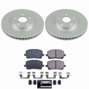 Pontiac Vibe Brake Kit - Front - PowerStop - Z23 Coated - `03-`08