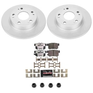Acura TSX Brake Kit - Rear - PowerStop - Z26 Coated Rotors + Pads - `04-`08