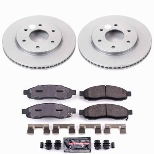 Infiniti QX56 Brake Kit - Front - PowerStop - Z23 Coated Rotors + Evolution Pads - `04-`05 Infiniti QX56 Brake Kit - Front - PowerStop - Z23 Coated Rotors + Evolution Pads - `04-`05