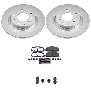 Mazda 6 Brake Kit - Rear - PowerStop - Z26 Coated Rotors + Pads - `03-`05 Mazda 6 Brake Kit - Rear - PowerStop - Z26 Coated Rotors + Pads - `03-`05