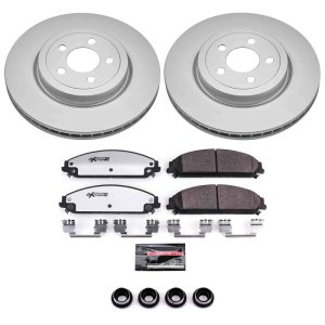 Chrysler 300 Brake Kit - Front - PowerStop - Z26 Coated - `05-`23 Chrysler 300 Brake Kit - Front - PowerStop - Z26 Coated - `05-`23