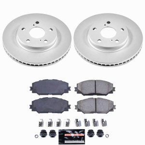 Lexus HS250h Brake Kit - Front - PowerStop - Z23 Evolution Coated - `10-`12 Lexus HS250h Brake Kit - Front - PowerStop - Z23 Evolution Coated - `10-`12