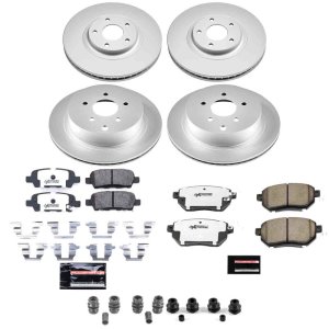 Infiniti FX35 Brake Kit - Front + Rear - PowerStop - Z26 Coated Rotors + Pads - `03-`05