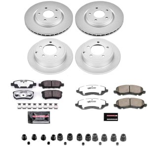 Chrysler 200 Brake Kit - Front + Rear - PowerStop - Z26 Coated - `11-`14 Chrysler 200 Brake Kit - Front + Rear - PowerStop - Z26 Coated - `11-`14
