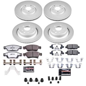 Infiniti G35 Brake Kit - Front + Rear - PowerStop - Z26 Coated - `07-`08