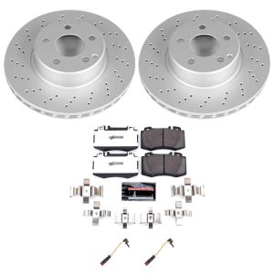 Mercedes-Benz CL500 Brake Kit - Front - PowerStop - Z26 Coated - `03-`06 Mercedes-Benz CL500 Brake Kit - Front - PowerStop - Z26 Coated - `03-`06