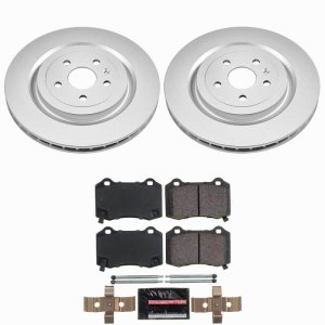 Cadillac CTS Brake Kit - Rear - PowerStop - Z23 Evolution Coated - `09-`19
