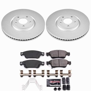 Infiniti G35 Brake Kit - Front - PowerStop - Z23 Evolution Coated - `07-`08