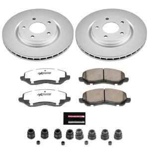 Chrysler 200 Brake Kit - Front - PowerStop - Z26 Coated Rotors + Street Warrior Pads - `11-`14 Chrysler 200 Brake Kit - Front - PowerStop - Z26 Coated Rotors + Street Warrior Pads - `11-`14