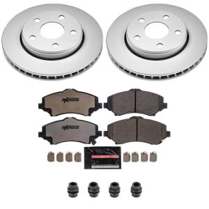 Jeep Wrangler Brake Kit - Front - PowerStop - Z36 Coated Truck & Tow - `07-`17