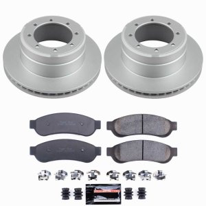 Ford F-350 Super Duty Brake Kit - Rear - PowerStop - Z23 Coated - `05-`10