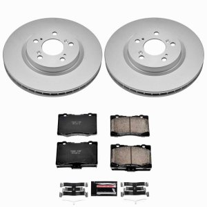Acura RL Brake Kit - Front - PowerStop - Z23 Evolution Coated - `05-`12 Acura RL Brake Kit - Front - PowerStop - Z23 Evolution Coated - `05-`12