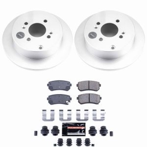 Hyundai Accent Brake Kit - Rear - PowerStop - Z23 Coated - `06-`07 Hyundai Accent Brake Kit - Rear - PowerStop - Z23 Coated - `06-`07
