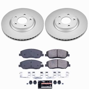 Hyundai Santa Fe Brake Kit - Front - PowerStop - Z23 Coated - `07-`09 Hyundai Santa Fe Brake Kit - Front - PowerStop - Z23 Coated - `07-`09