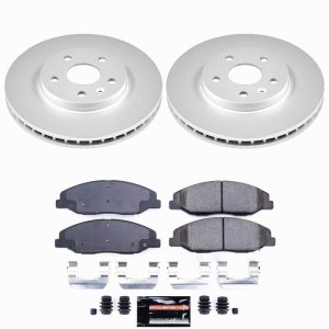 Cadillac CTS Brake Kit - Front - PowerStop - Z23 Coated - `08-`14