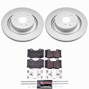 Infiniti G37 Brake Kit - Rear - PowerStop - Z23 Coated - `08-`13
