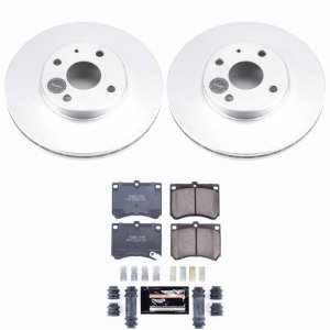 Ford Escort Brake Kit - Front - PowerStop - Z23 Coated - `91-`03