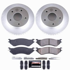 Dodge Ram 1500 Brake Kit - Front - PowerStop - Z23 Evolution Coated - `00-`01
