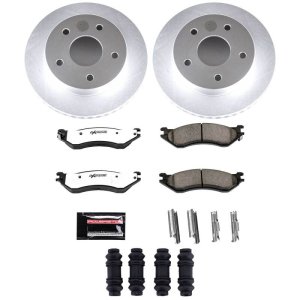 Dodge Ram 1500 Brake Kit - Front - PowerStop - Z36 Coated Truck & Tow - Coated - `00-`01