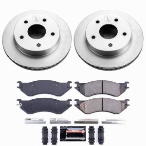 Dodge Ram 1500 Brake Kit - Front - PowerStop - Z23 Evolution Coated - `00-`01