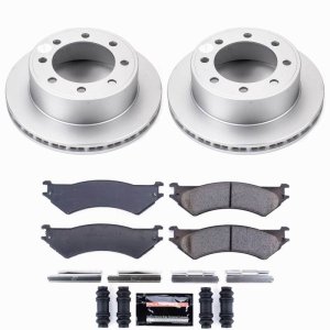 Ford E-150 Brake Kit - Rear - PowerStop - Z23 Coated - 2007 Ford E-150 Brake Kit - Rear - PowerStop - Z23 Coated - 2007