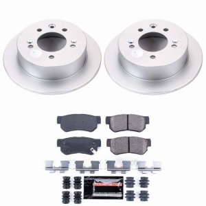 Hyundai Elantra Brake Kit - Rear - PowerStop - Z23 Evolution Coated - `07-`10 Hyundai Elantra Brake Kit - Rear - PowerStop - Z23 Evolution Coated - `07-`10