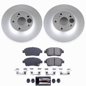 Toyota Prius Brake Kit - Front - PowerStop - Z23 Coated - `04-`09