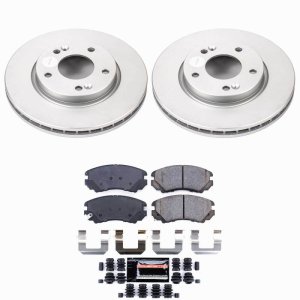 Hyundai Elantra Brake Kit - Front - PowerStop - Z23 Coated - `07-`10 Hyundai Elantra Brake Kit - Front - PowerStop - Z23 Coated - `07-`10