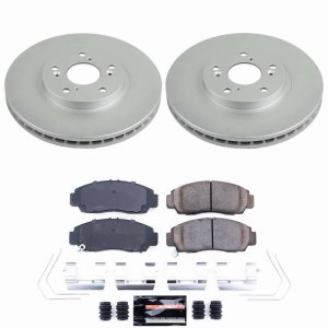 Acura TSX Brake Kit - Front - PowerStop - Z23 Evolution Coated - `11-`14