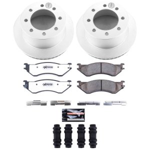 Dodge Ram 2500 Brake Kit - Rear - PowerStop - Z36 Coated Truck & Tow - `01-`02