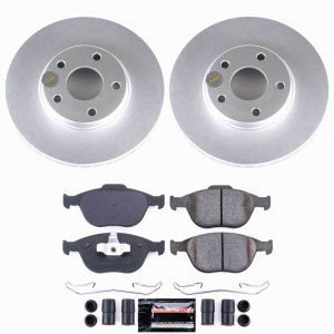 Ford Transit Connect Brake Kit - Front - PowerStop - Z23 Coated - `10-`13 Ford Transit Connect Brake Kit - Front - PowerStop - Z23 Coated - `10-`13